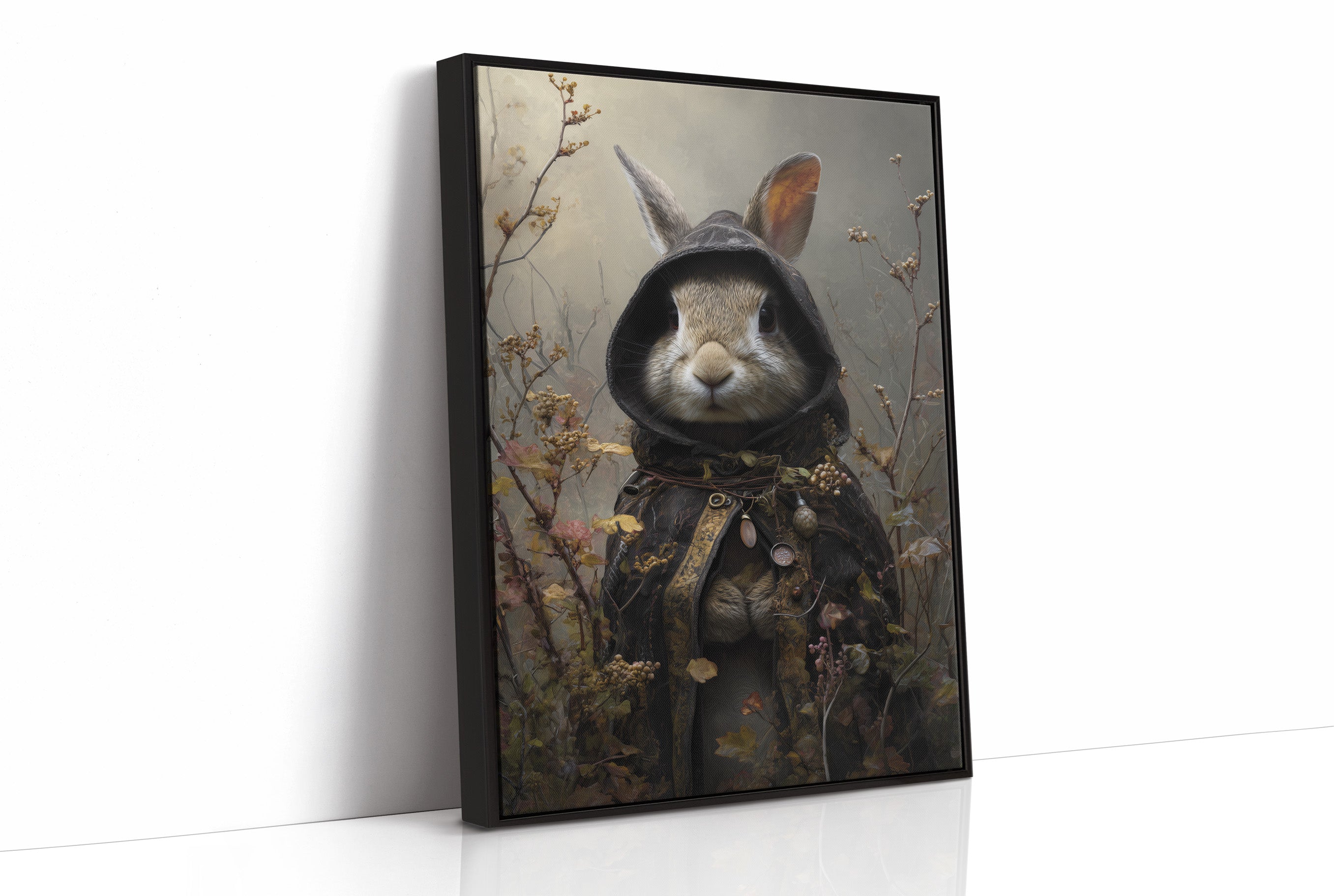 Forest Traveler In Velvet Cloak