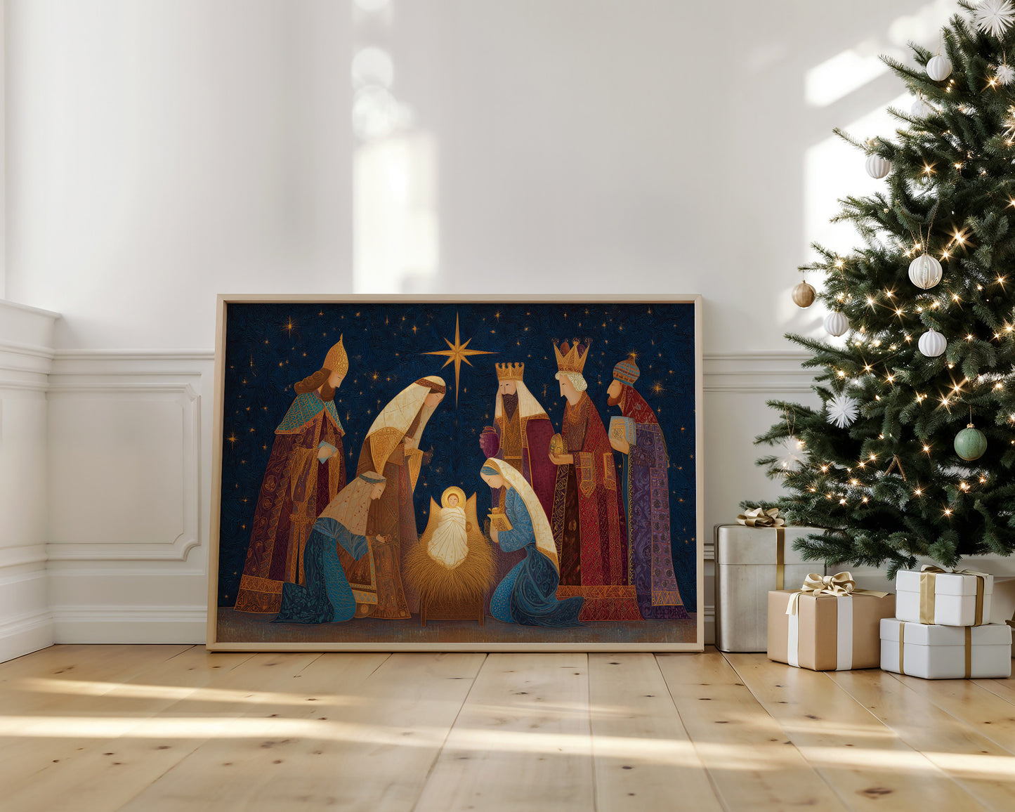 Starlit Kings Follow Golden Light