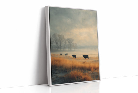 Cattle in the Morning Mist
