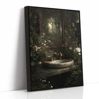 Secret Garden Behind Marble Sink