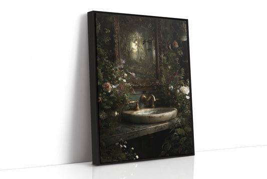 Secret Garden Behind Marble Sink