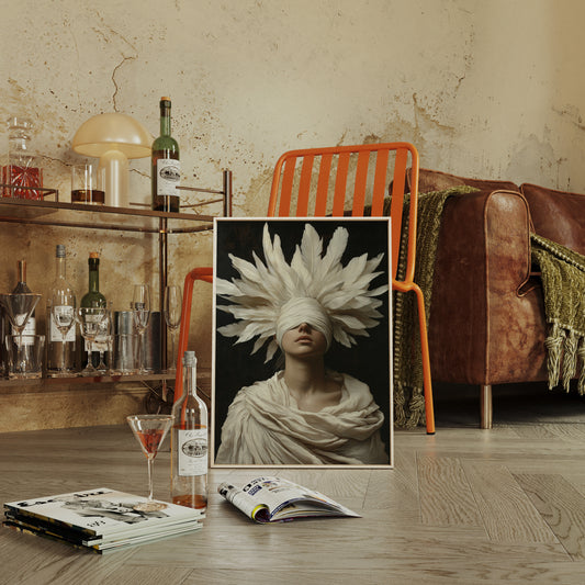 Blind Oracle in Ivory Feathers