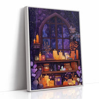 Midnight Spells Behind Arched Glass