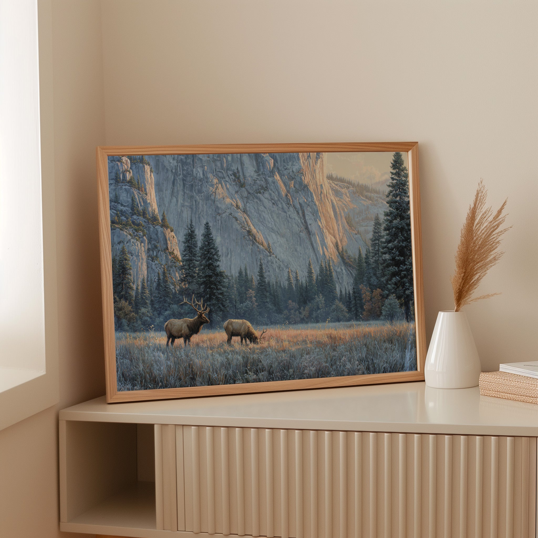 Morning Frost Greets Valley Elk