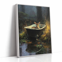 Fawn Finds Sanctuary At Dusk