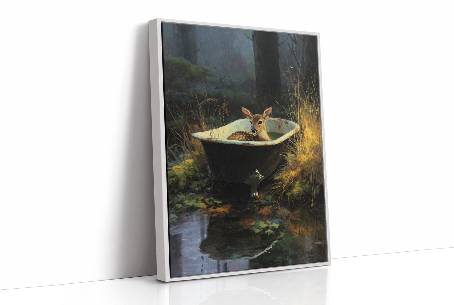 Fawn Finds Sanctuary At Dusk