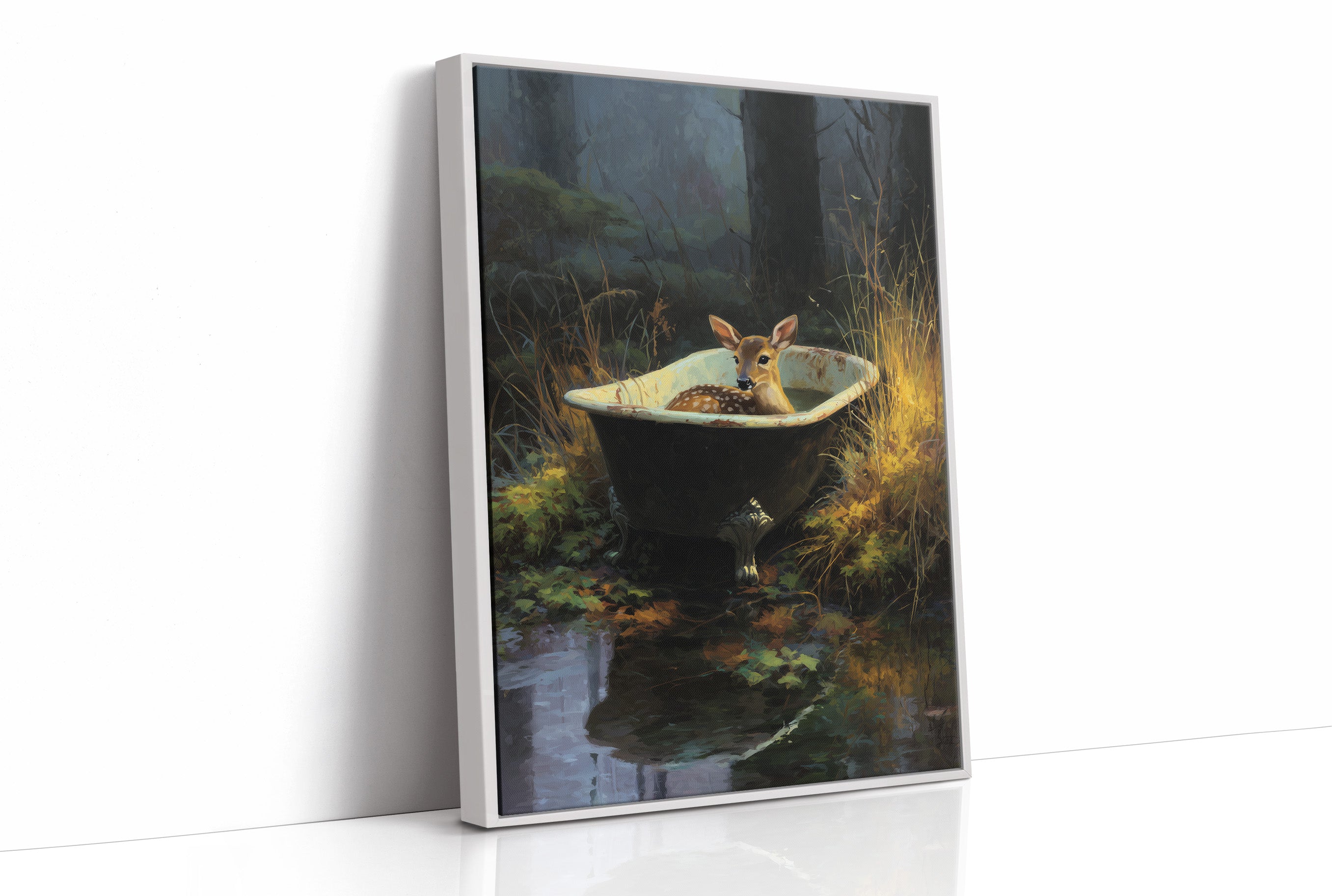 Fawn Finds Sanctuary At Dusk