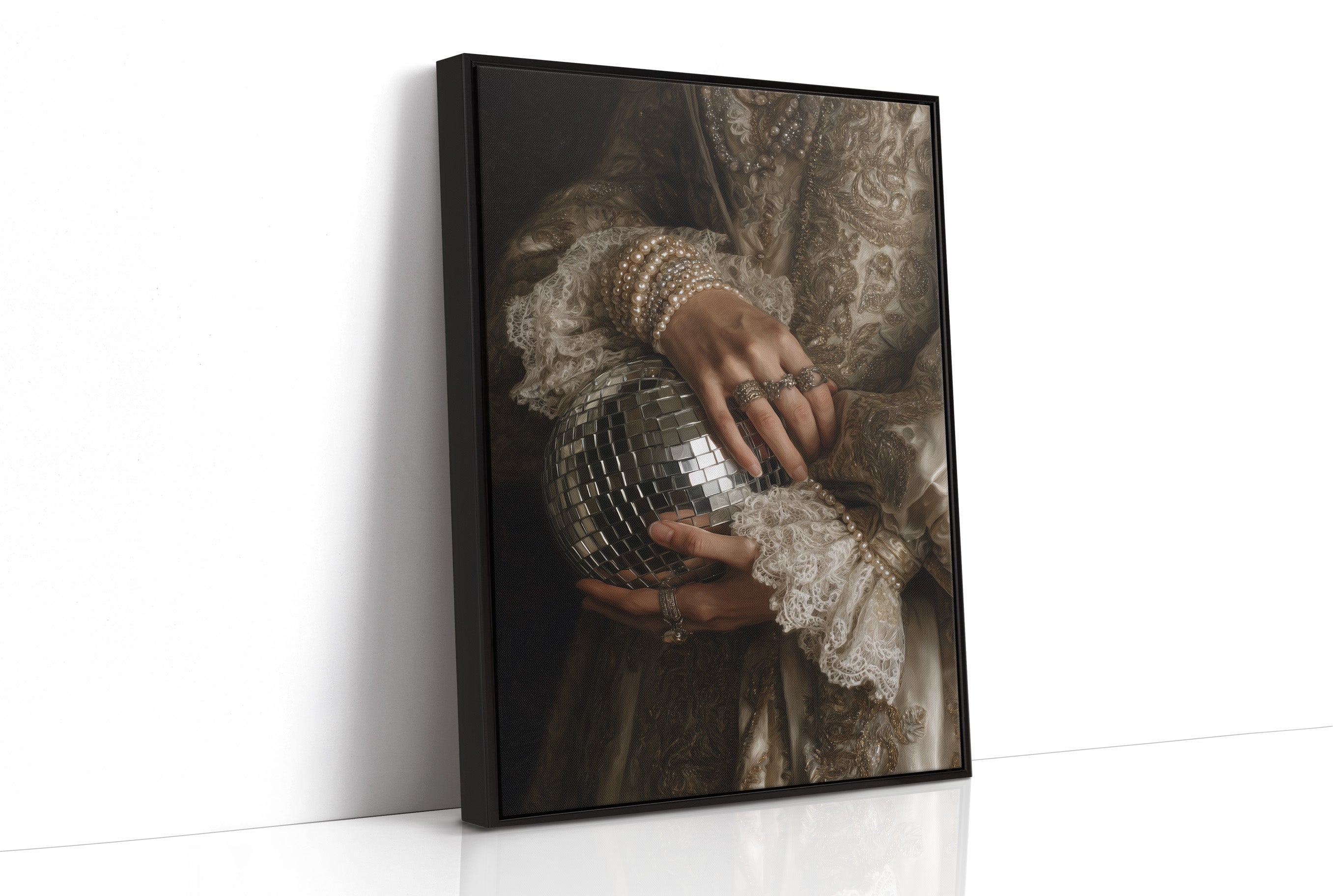 Pearls Meet Midnight's Gleaming Ball