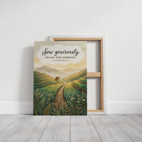 Sow Generously: Terraced Rice Field Path