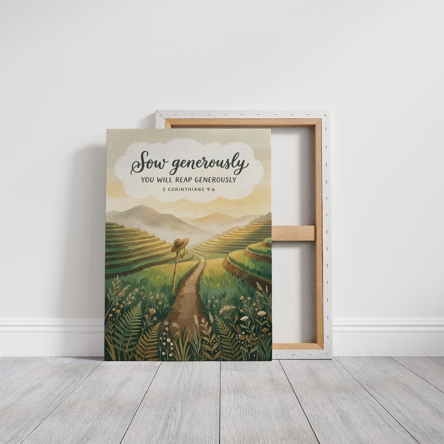 Sow Generously: Terraced Rice Field Path