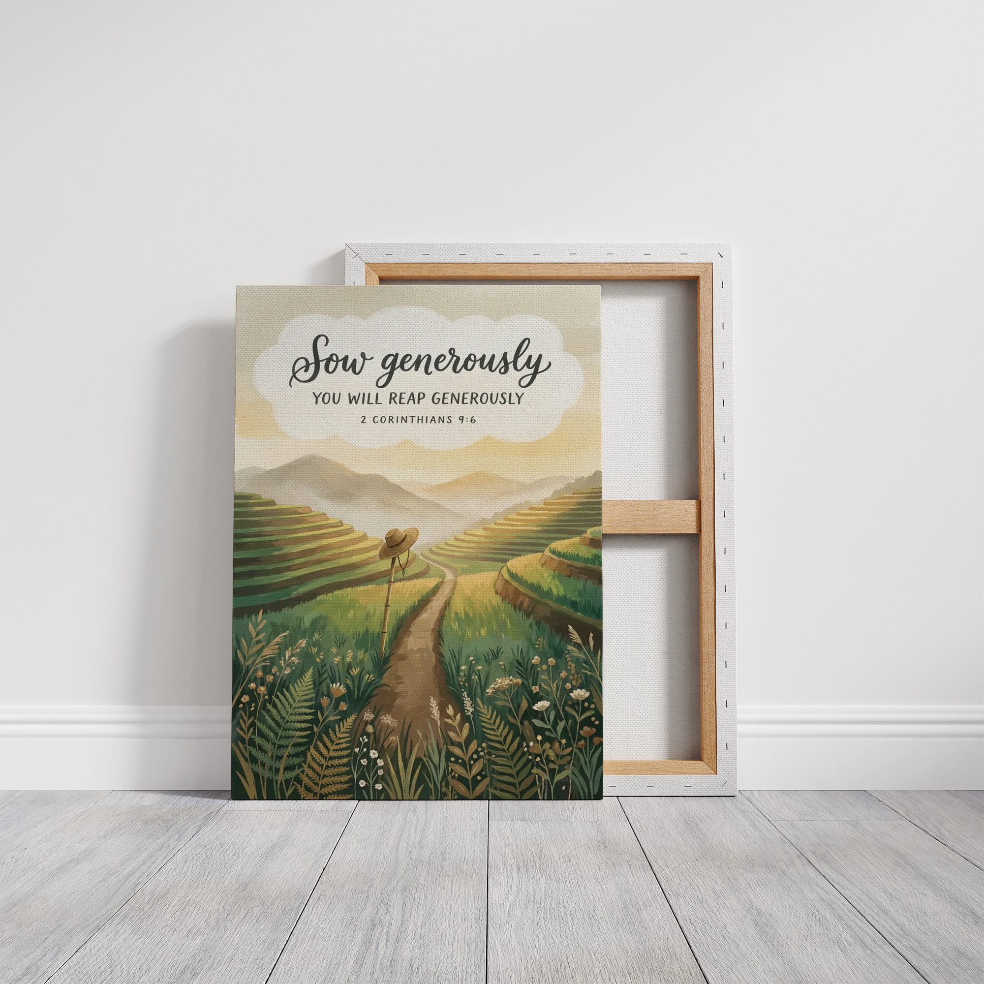 Sow Generously: Terraced Rice Field Path