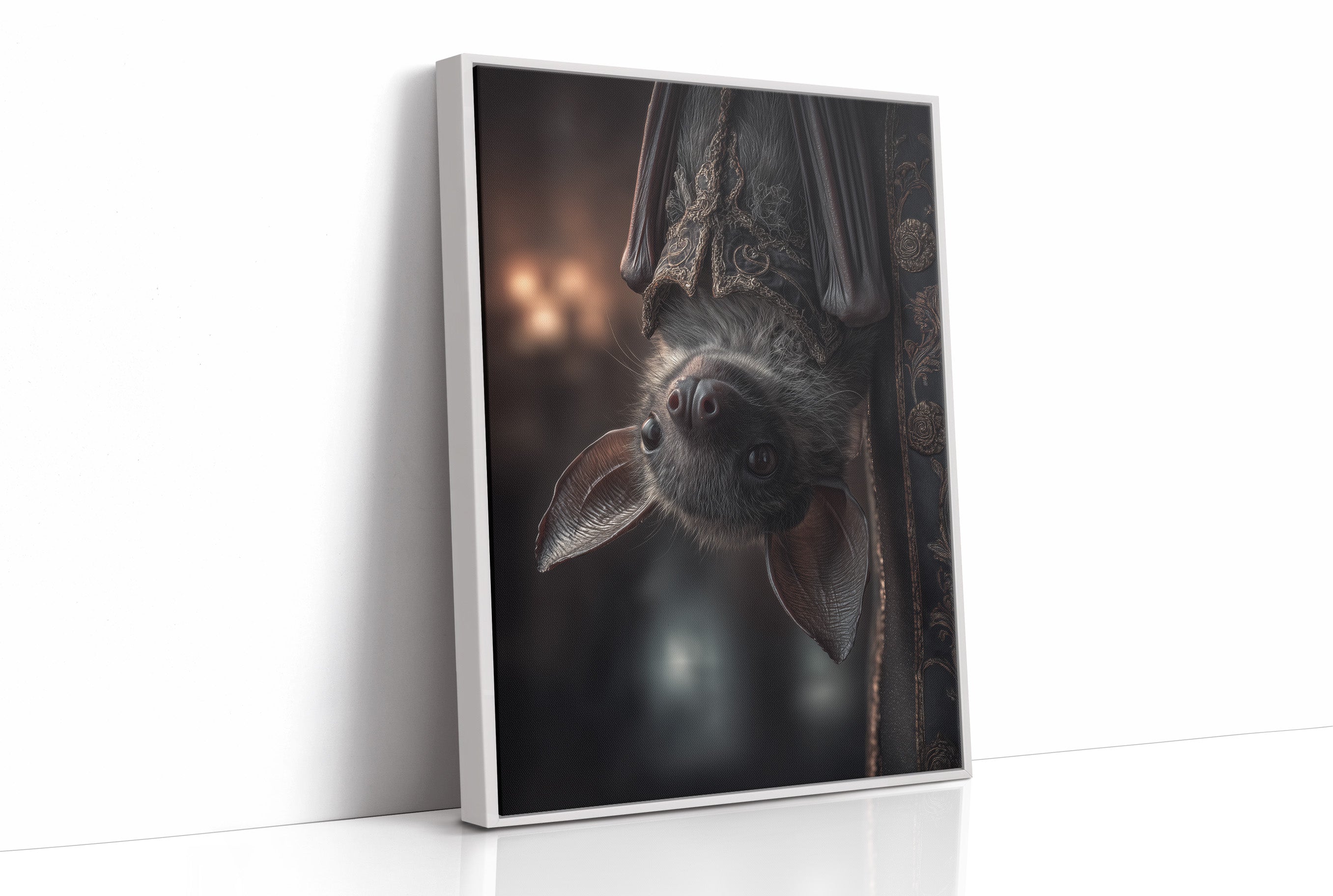 Midnight Curiosity Hangs Upside Down