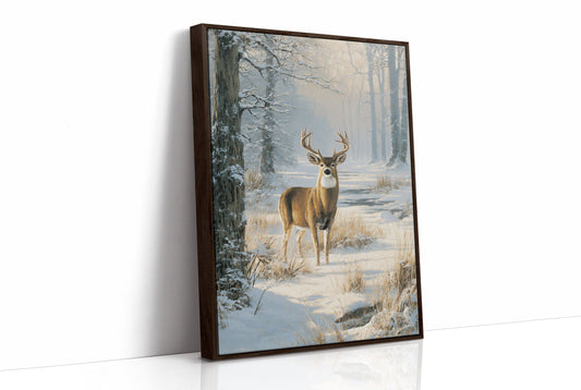 Winter Stag Meets Morning Light