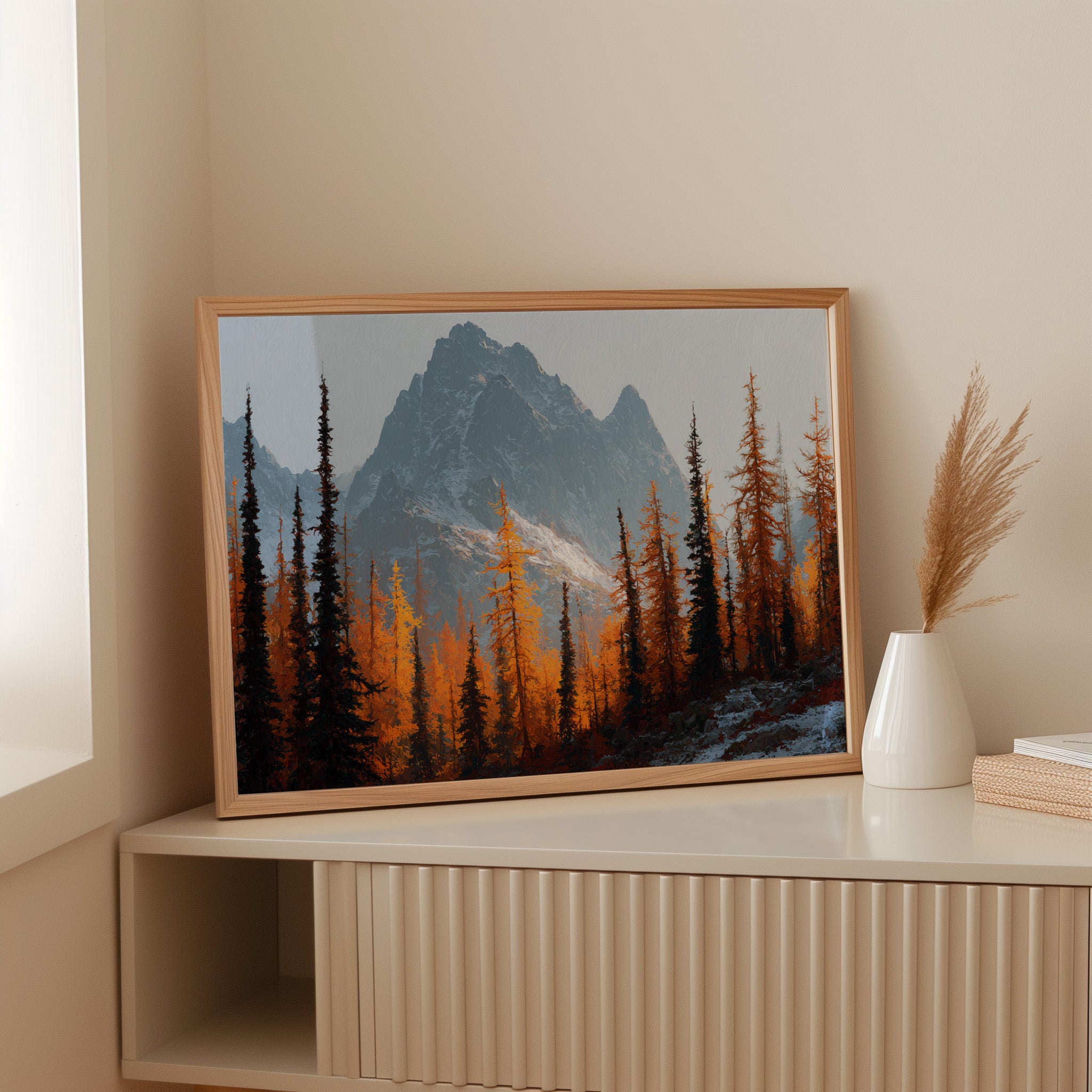 Autumn Fire Meets Mountain Frost