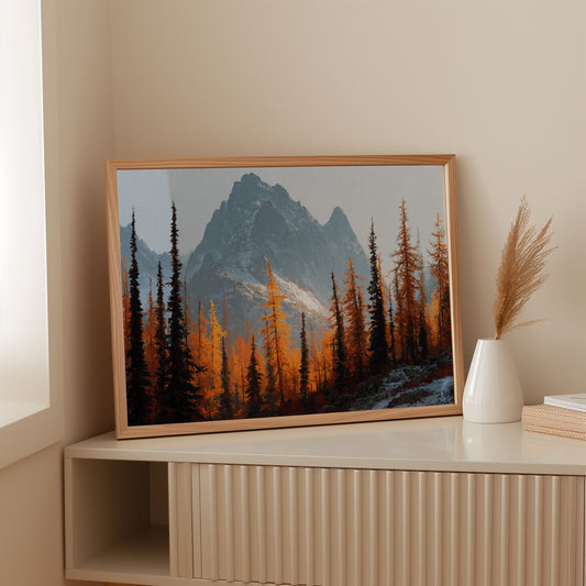 Autumn Fire Meets Mountain Frost