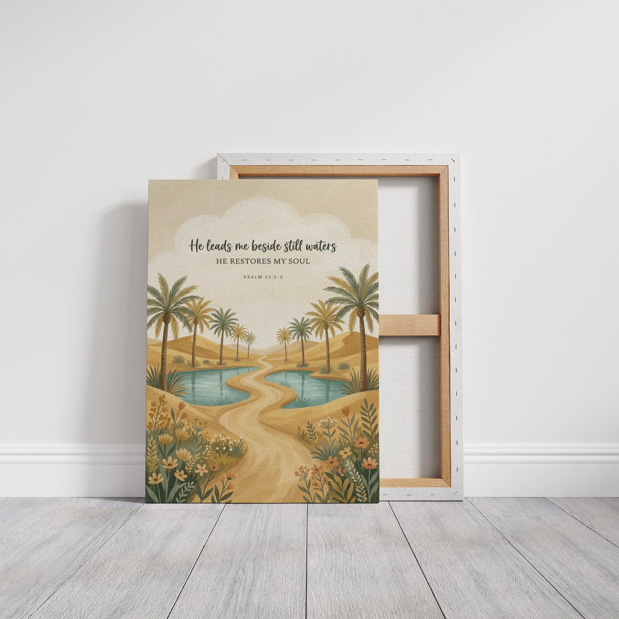 He Leads Me Beside Still Waters: Desert Oasis Path