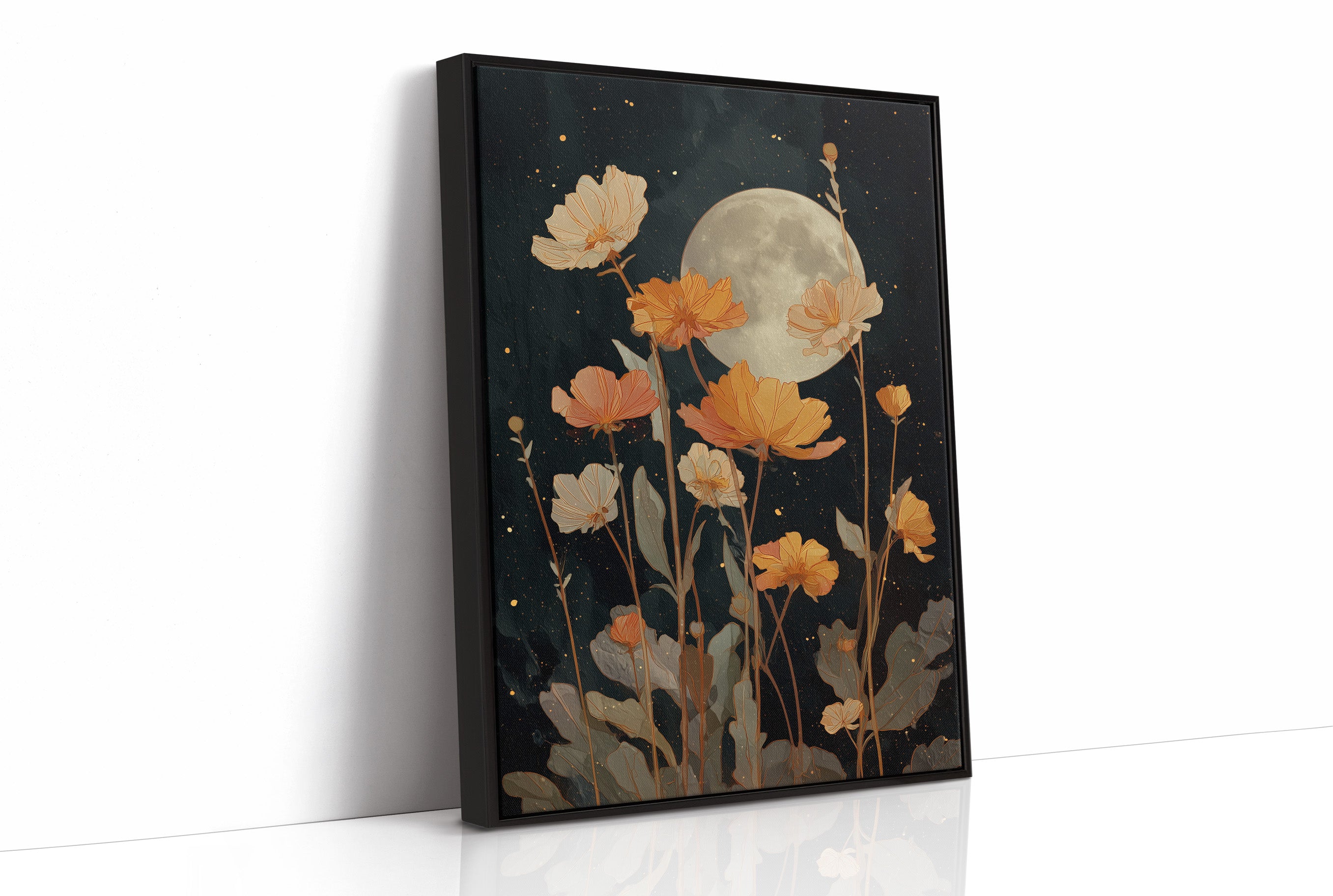 Moonlit Poppies Reach For Stars
