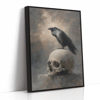 Raven Perches On Mortal Throne