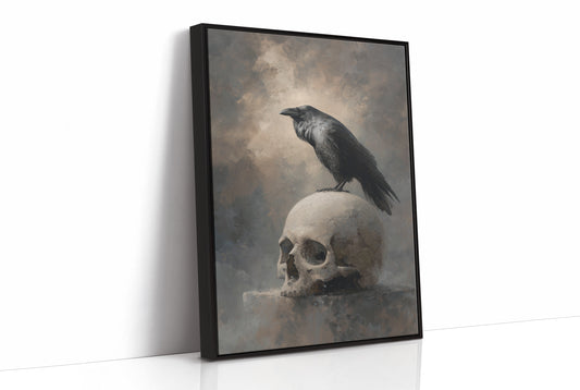 Raven Perches On Mortal Throne