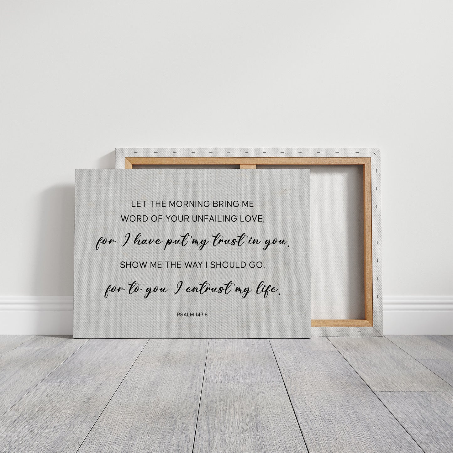 Morning Prayer In Wooden Frames