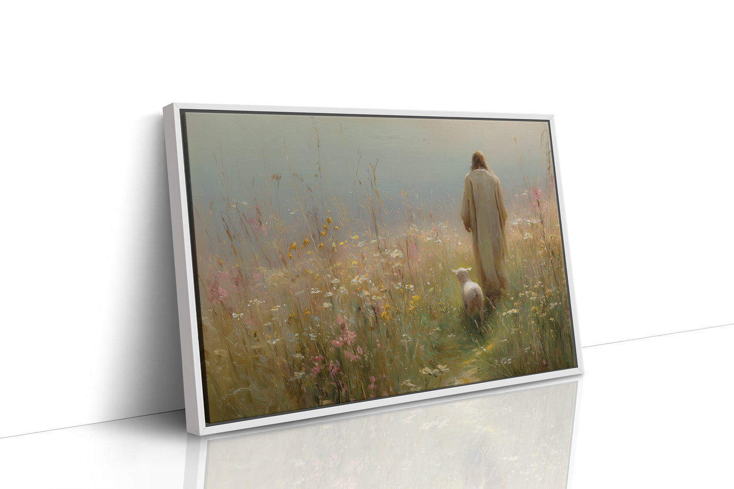 Faithful Companion Through Misty Meadows