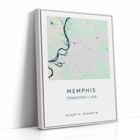 Memphis City Map Print