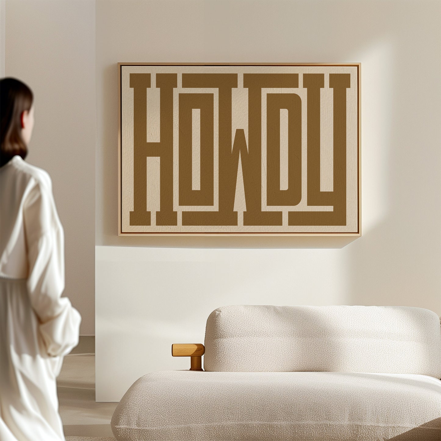 Bold Howdy Western Typography Print