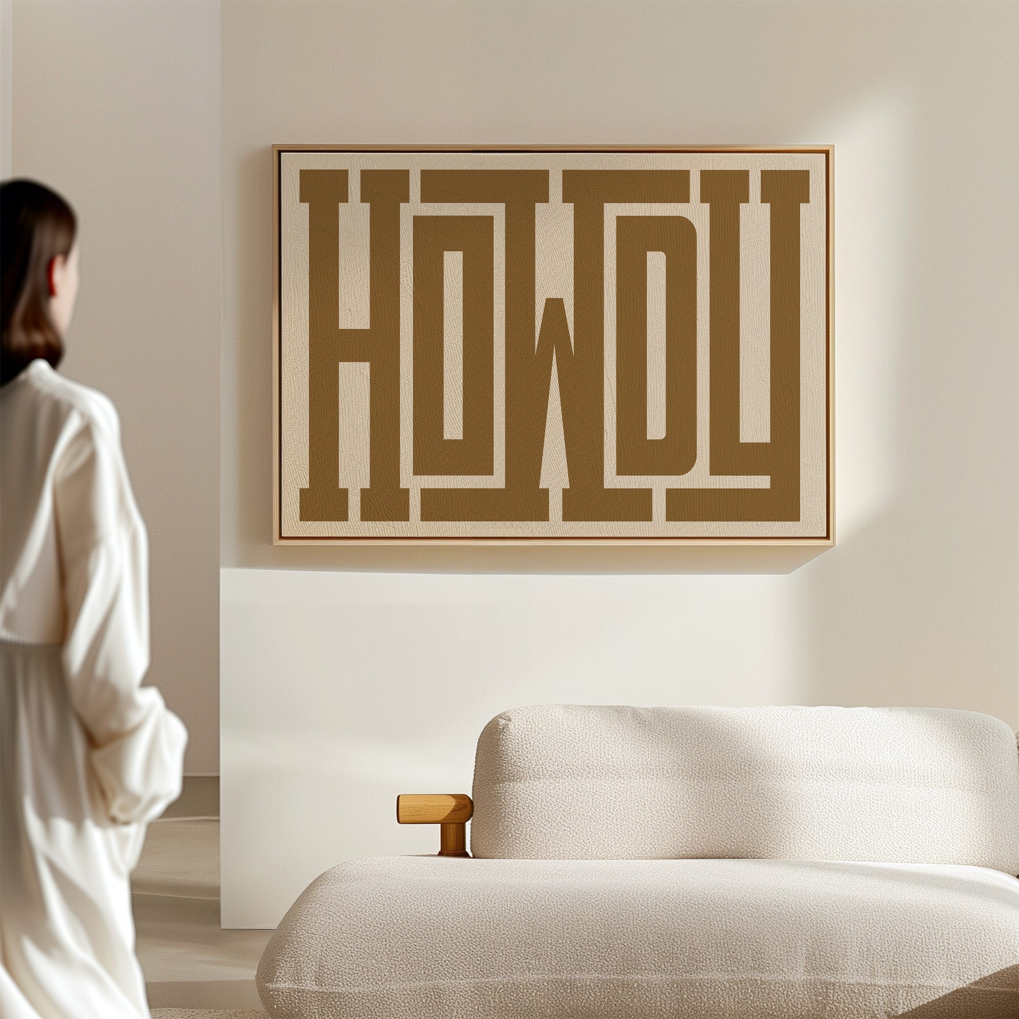 Bold Howdy Western Typography Print