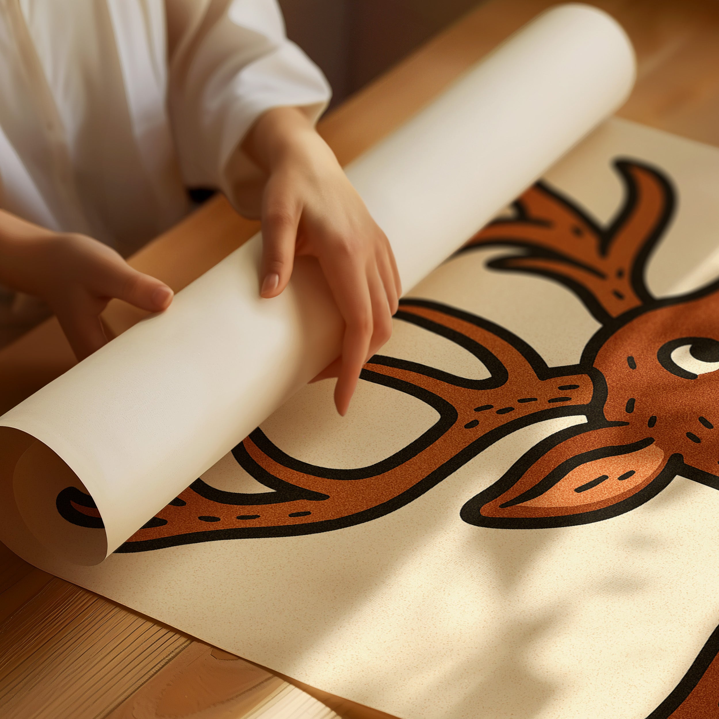 Playful Reindeer Brings Holiday Cheer