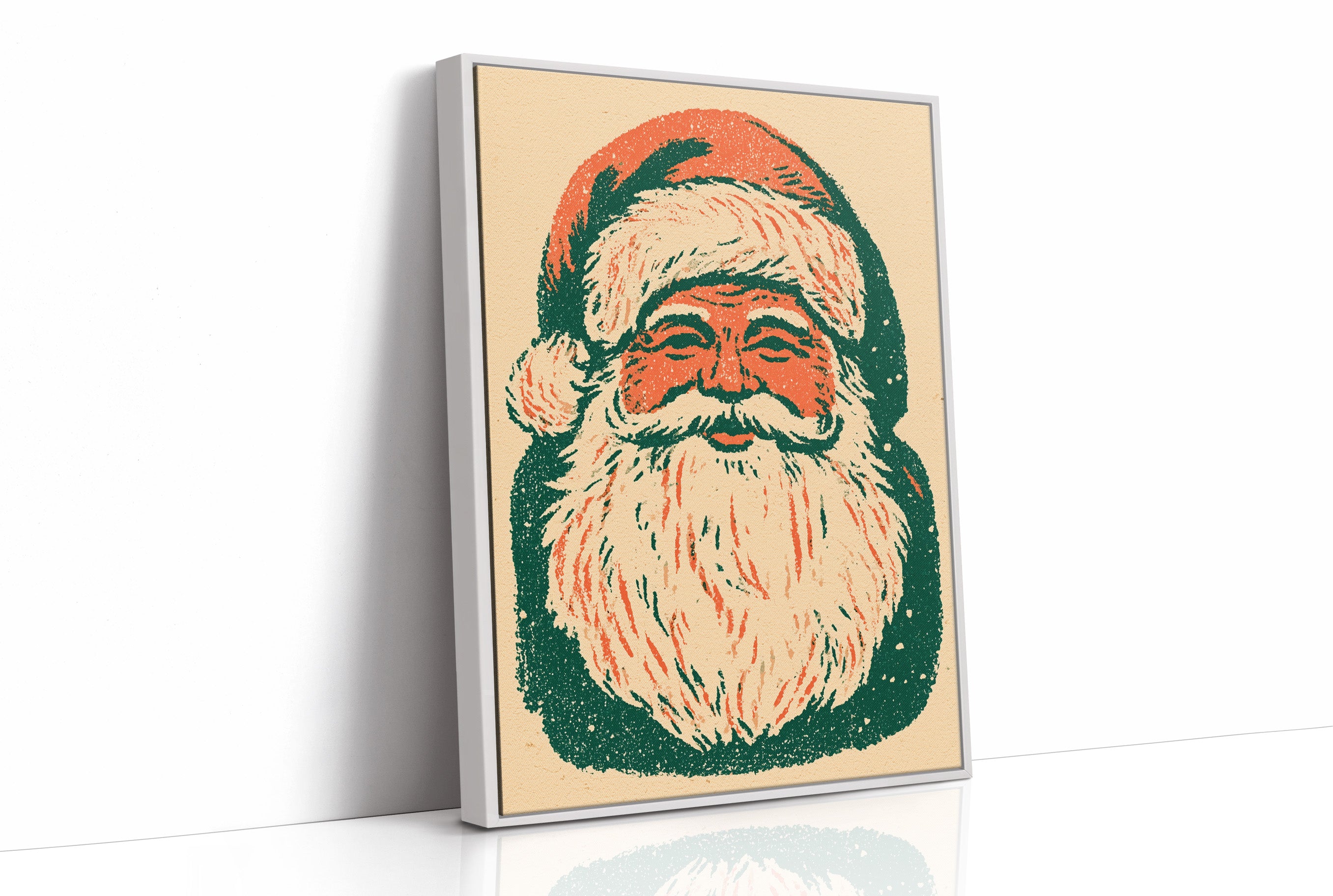 Retro Riso Santa Face