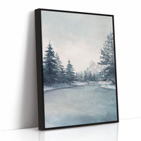 Winter's Whisper on Frozen Waters