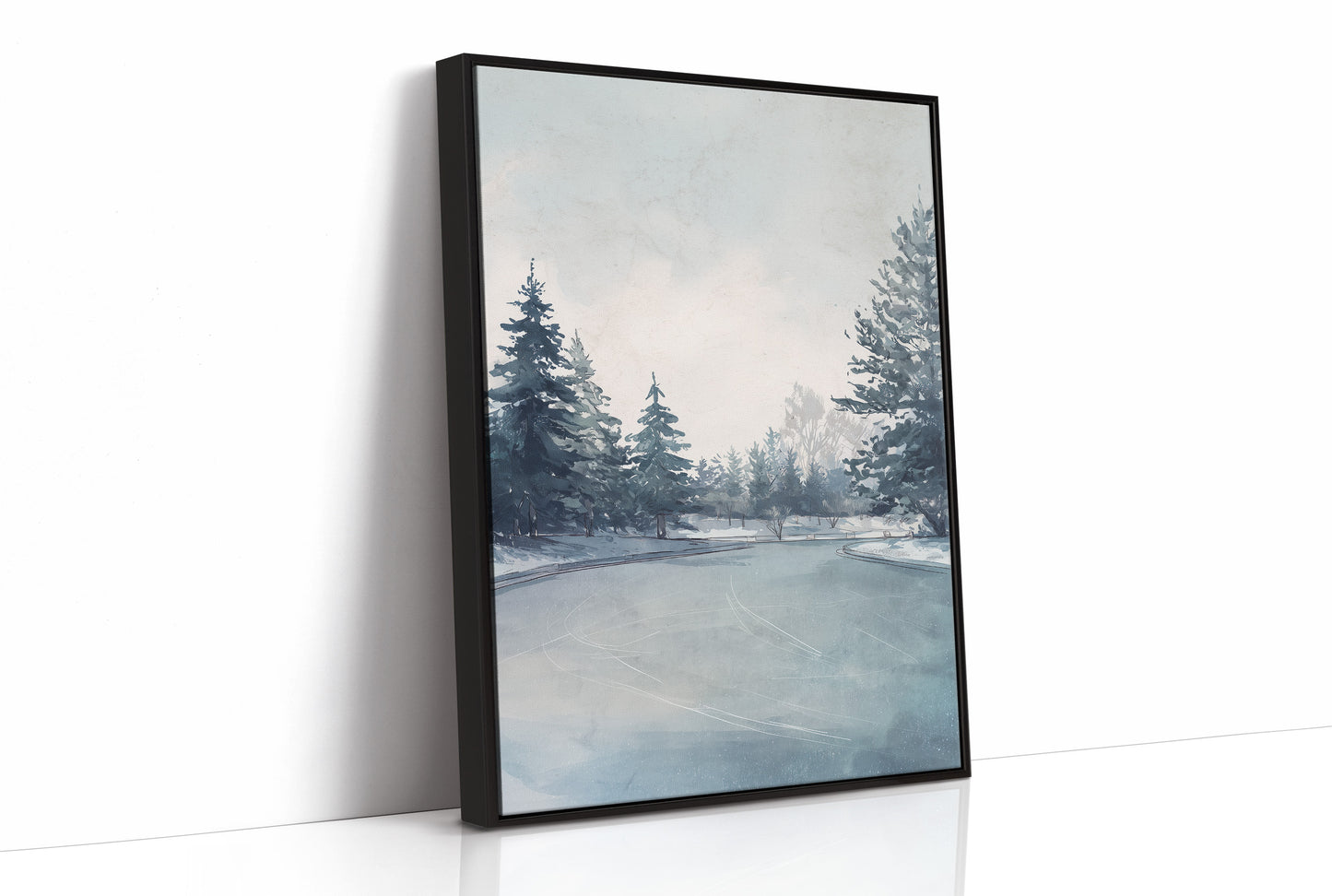 Winter's Whisper on Frozen Waters