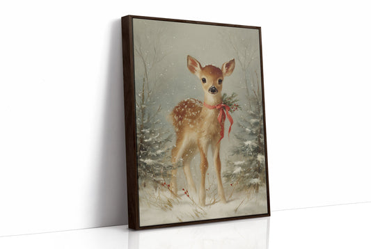 December's Fawn Wears Ruby Ribbons