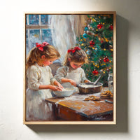 Baking Memories Beneath Twinkling Lights