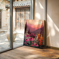 Sunset Serenade Over Wild Blooms