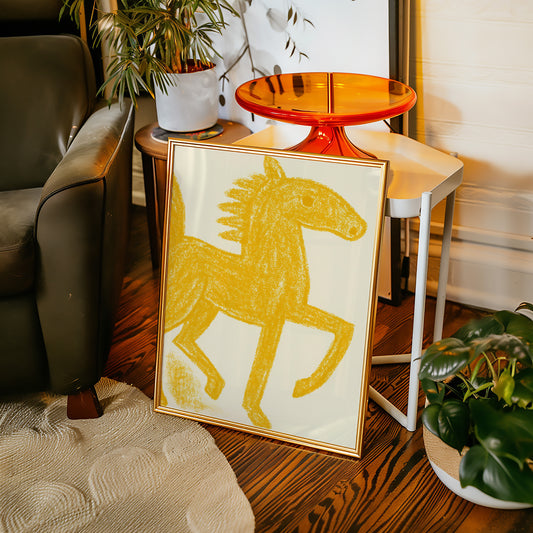 Wild Mustang In Golden Light