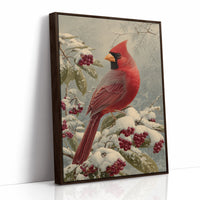 Winter Berries Feed Cardinal's Soul