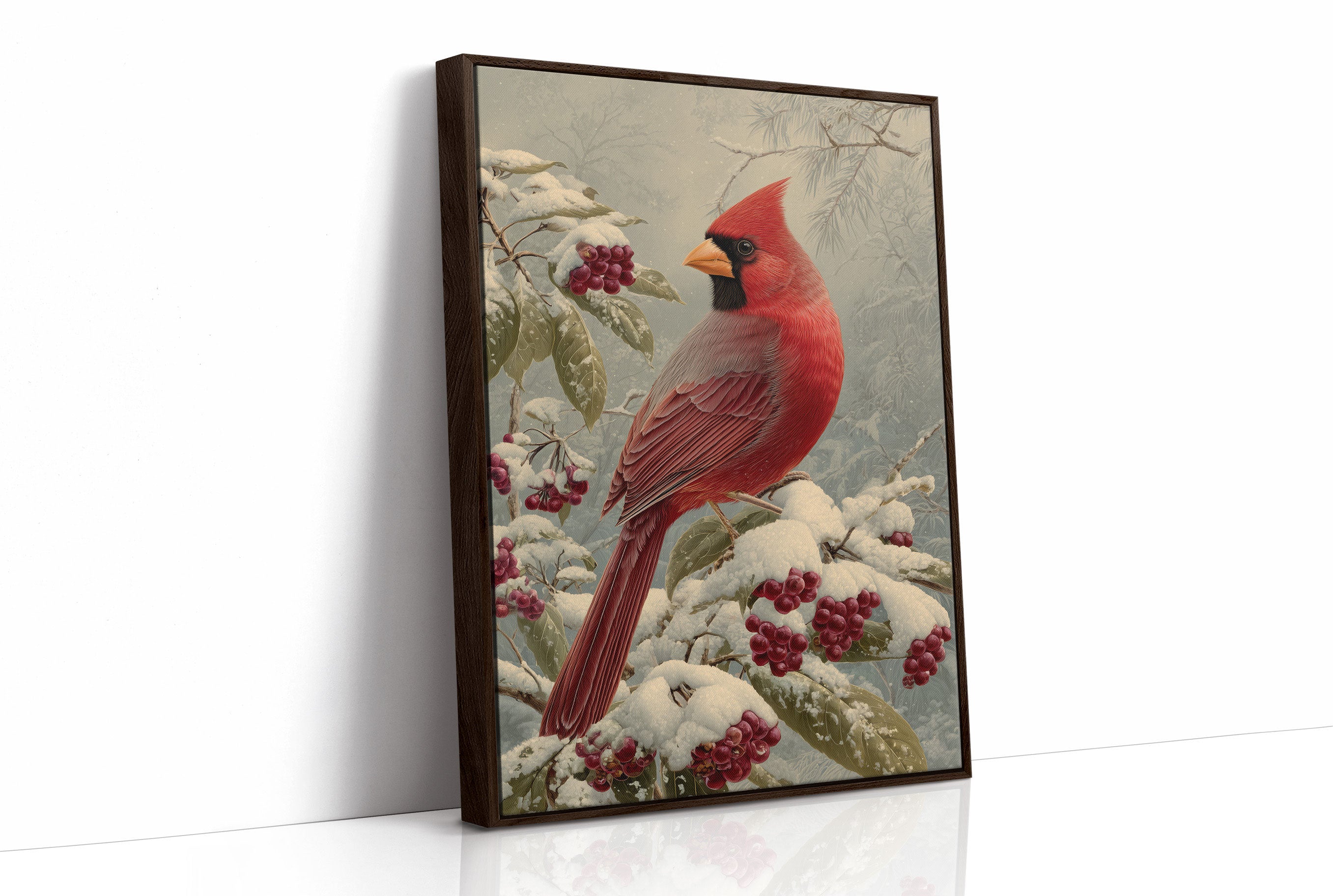 Winter Berries Feed Cardinal's Soul