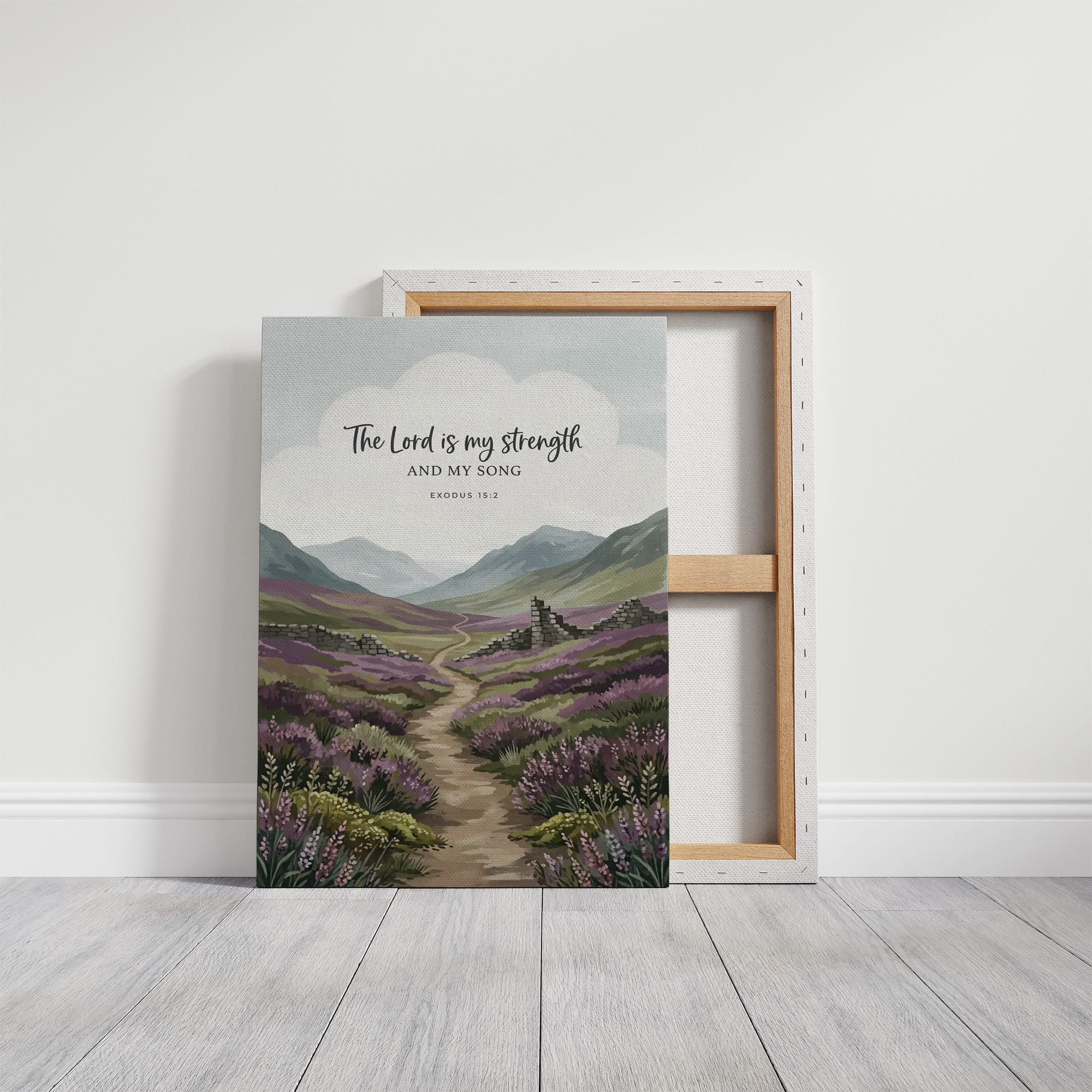 The Lord Is My Strength: Highland Heather Path