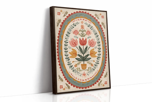 Botanical Heritage: Folk Art Blossoms