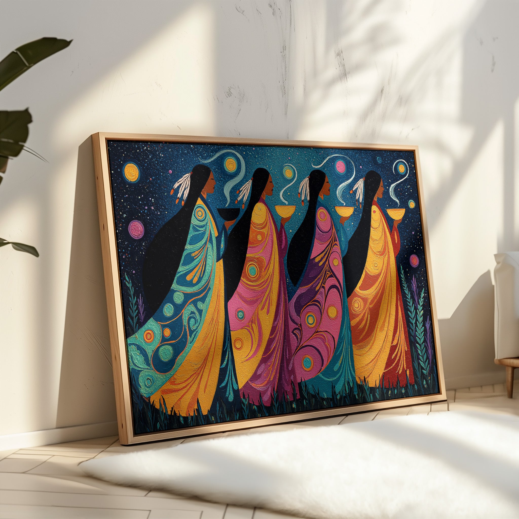 Sacred Stars Dance Through Night