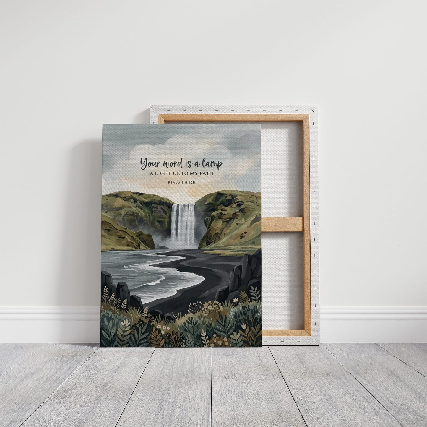 Your Word Is a Lamp: Icelandic Waterfall Shore