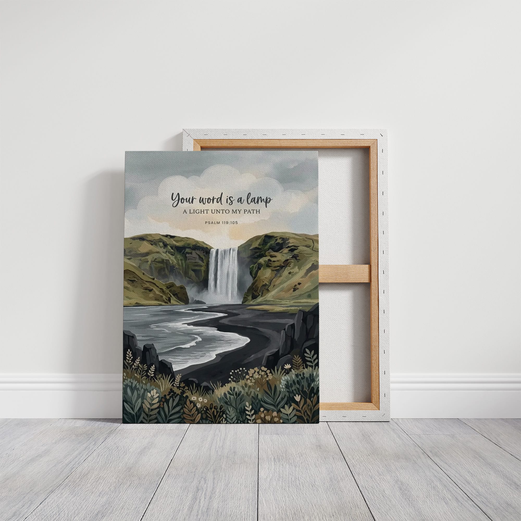 Your Word Is a Lamp: Icelandic Waterfall Shore