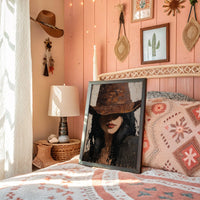 Leather Hat Hides Autumn Secrets