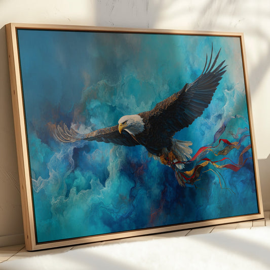 Soaring Through Storm-Painted Skies