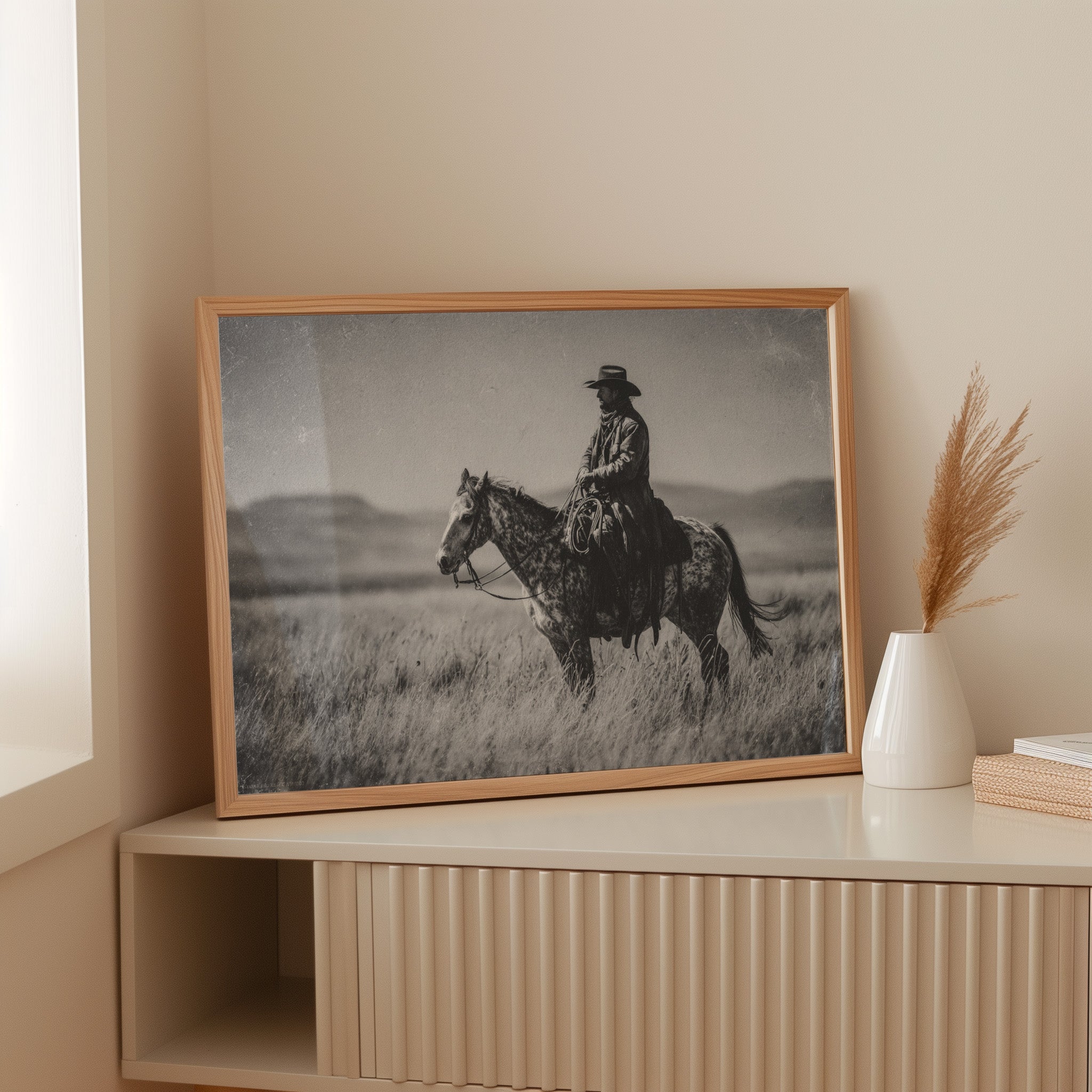 Prairie Dawn Rides Speckled Grace