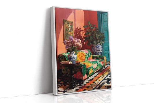 Coral Room, Painted Sofa