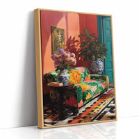 Coral Room, Painted Sofa