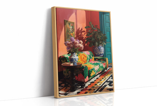 Coral Room, Painted Sofa
