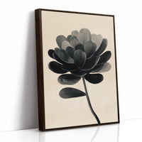 Monochrome Bloom in Shadowed Elegance